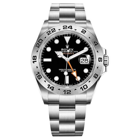 rolex oyster perpetual explorer ii 42mm black dial|rolex explorer ii polar price.